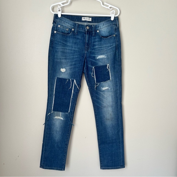 Madewell Denim - Madewell Women’s Patchwork Slim Boy Jeans Size 27